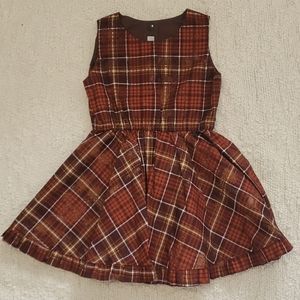 Halobaby & Co. Brown Plaid Dress